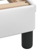 vidaXL Sengeramme med LED uten madrass Hvar hvit 90x200 cm