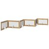 vidaXL Foldbar hundegitter med stativer 6 pcs Artisan eik 602 cm