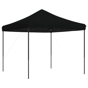 vidaXL Partytelt 292 x 292 x 315 cm Svart Oxford Stoff