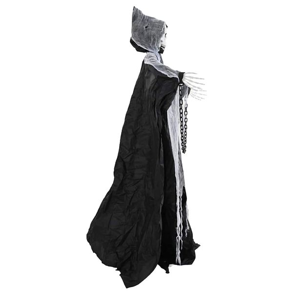 vidaXL Halloween Grim Reaper Svart 60 x 60 x 155 cm Polyester