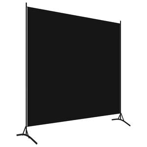 vidaXL Romdeler svart 175x180 cm stoff