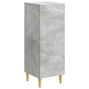 vidaXL Serviesskap Betonggr&aring; 33 x 34,5 x 90 cm Konstruert tre