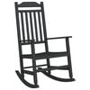 vidaXL Gyngestol Svart 84 x 65 x 114 cm Harpiks