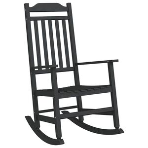 vidaXL Gyngestol Svart 84 x 65 x 114 cm Harpiks