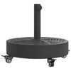 vidaXL Parasollfot med hjul for &Oslash;38 / 48 mm stenger 27 kg rund