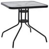 vidaXL Hagebord svart 70x70x70 cm st&aring;l