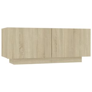 vidaXL Nattbord sonoma eik 100x35x40 cm konstruert tre
