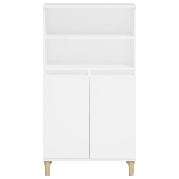 vidaXL Highboard hvit 60x36x110 cm konstruert tre