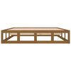 vidaXL Sengeramme honningbrun 120x200 cm heltre