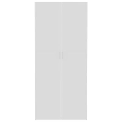 vidaXL Oppbevaringsskap hvit 80x35,5x180 cm sponplate
