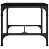 vidaXL Salongbord svart 50x50x35 cm konstruert tre