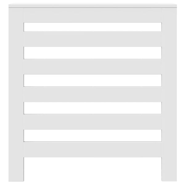 vidaXL Radiatordeksel hvit 78x20x82 cm konstruert tre