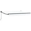 vidaXL Manuell utskiftbar markise Hvit 2,5 x 2 m