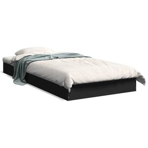 vidaXL Sengeramme svart 75x190 cm konstruert tre