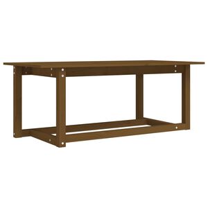 vidaXL Salongbord honningbrun 110x55x45 cm heltre furu