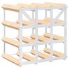 vidaXL Vinstativ for 12 flasker heltre furu