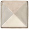 vidaXL Gjerdestolpehatter pyramide 6 stk rustfritt st&aring;l 81x81 mm
