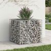 vidaXL Gabion hevet seng s&oslash;lv 60 x 60 x 55 cm Galvanisert St&aring;l