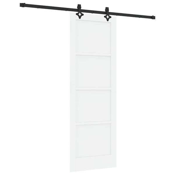 vidaXL Skyved&oslash;r ORKDAL Hvit 73,5 x 211 cm Massiv furu