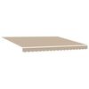 vidaXL Markiseduk med Beige 400 × 300 cm Polyester