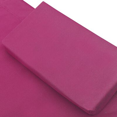 vidaXL Utendørs sofaseng stoff rosa