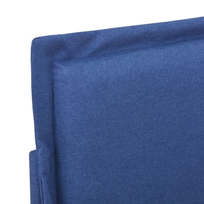 vidaXL Sengeramme blå stoff 135x190 cm