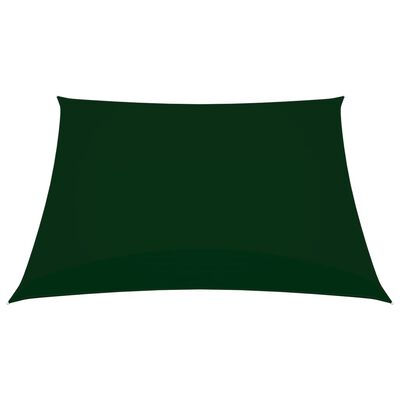 vidaXL Solseil oxfordstoff kvadratisk 2x2 m mørkegrønn