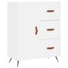 vidaXL Highboard hvit 69,5x34x180 cm konstruert tre