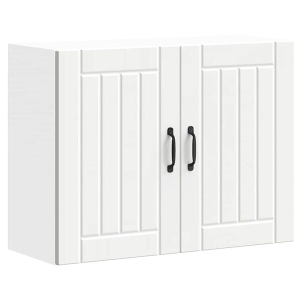 vidaXL Kj&oslash;kken veggskap Lucca hvit konstruert tre