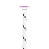 vidaXL Flettet b&aring;ttau hvit 10 mm x 25 m polyester
