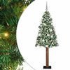 vidaXL Slim juletre gr&oslash;nn 180 cm PVC og Massivt Furu tre