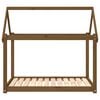 vidaXL Hundeseng honningbrun 111x80x100 cm heltre furu