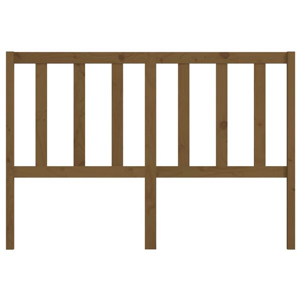 vidaXL Sengegavl honningbrun 141x4x100 cm heltre furu