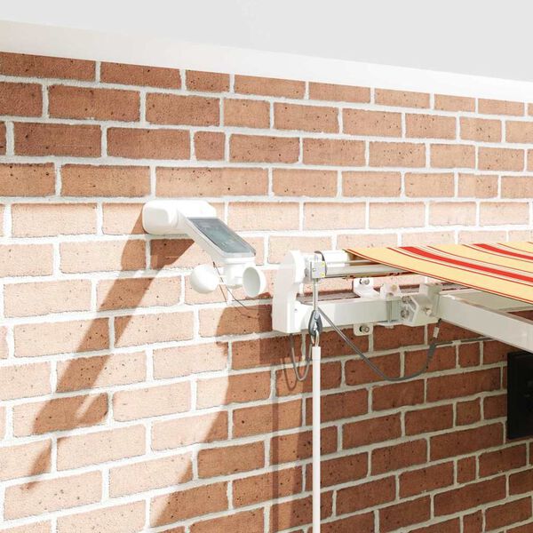 vidaXL Innvendbar Markise Gul og oransje 450 &times; 300 cm