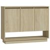 vidaXL Skjenk sonoma eik 97x31x75 cm konstruert tre