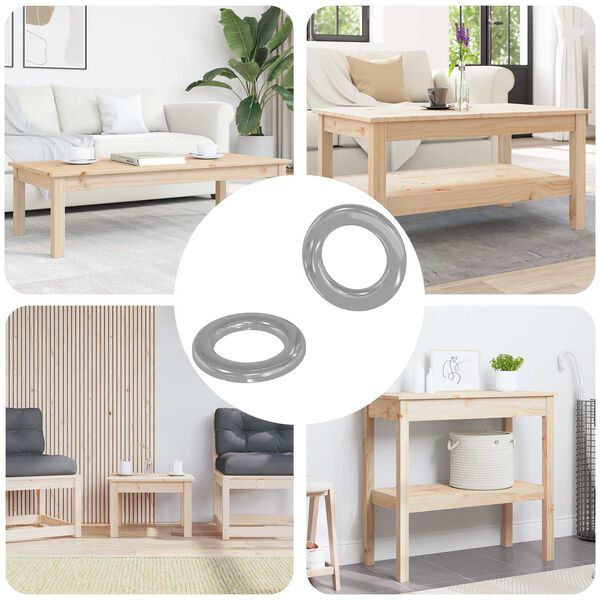 vidaXL Vasker 2 pcs s&oslash;lv 10 x 10 x 0,8 mm Jern