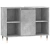 vidaXL Baderomsskap betonggr&aring; 80x33x60 cm konstruert tre