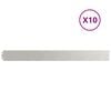 vidaXL Plenkanter 10 stk 10x103 cm rustfritt st&aring;l