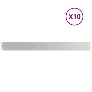 vidaXL Plenkanter 10 stk 10x103 cm rustfritt st&aring;l