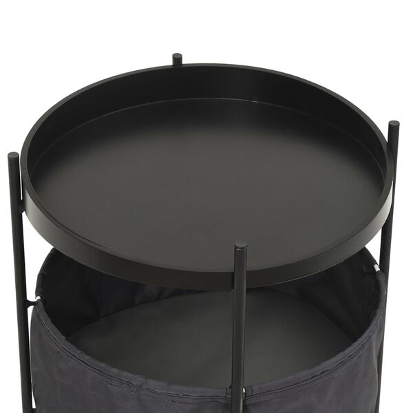 vidaXL Sidebord med kurv 40x40x45,5 cm gr&aring;