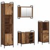 vidaXL Baderomsskapsett 4 stk. Gammelt tre 40 x 36 x 181 cm