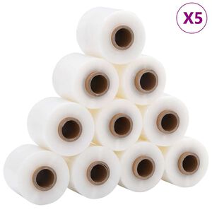 vidaXL stretch Films 50 stk transparent 23 &micro;m 10 cm x 150 m