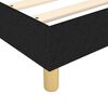 vidaXL Boxspring-sengeramme svart 90x190 cm Single stoff