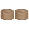 vidaXL Jute Tau 2 stk. 2 mm 100 m Naturlig 100% Tossa jute