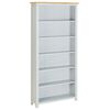 vidaXL Bokhylle 6 etasjer 80x22,5x170 cm heltre eik