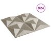 vidaXL Veggpaneler 24 stk beton 50x50 cm XPS 6 m&sup2; origami