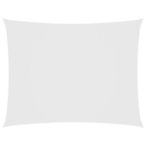 vidaXL Solseil oxfordstoff rektangul&aelig;r 2,5x4 m hvit