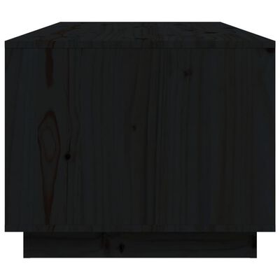 vidaXL Salongbord svart 100x50x41 cm heltre furu