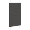 vidaXL plisségardin sort 75x100 cm Stoff Bredde 74,4 cm Polyester