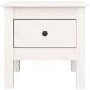 vidaXL Salongbord hvit 40x40x39 cm heltre furu